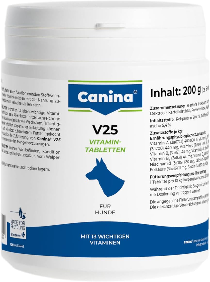 Canina V25 Vitamintabletten 200g