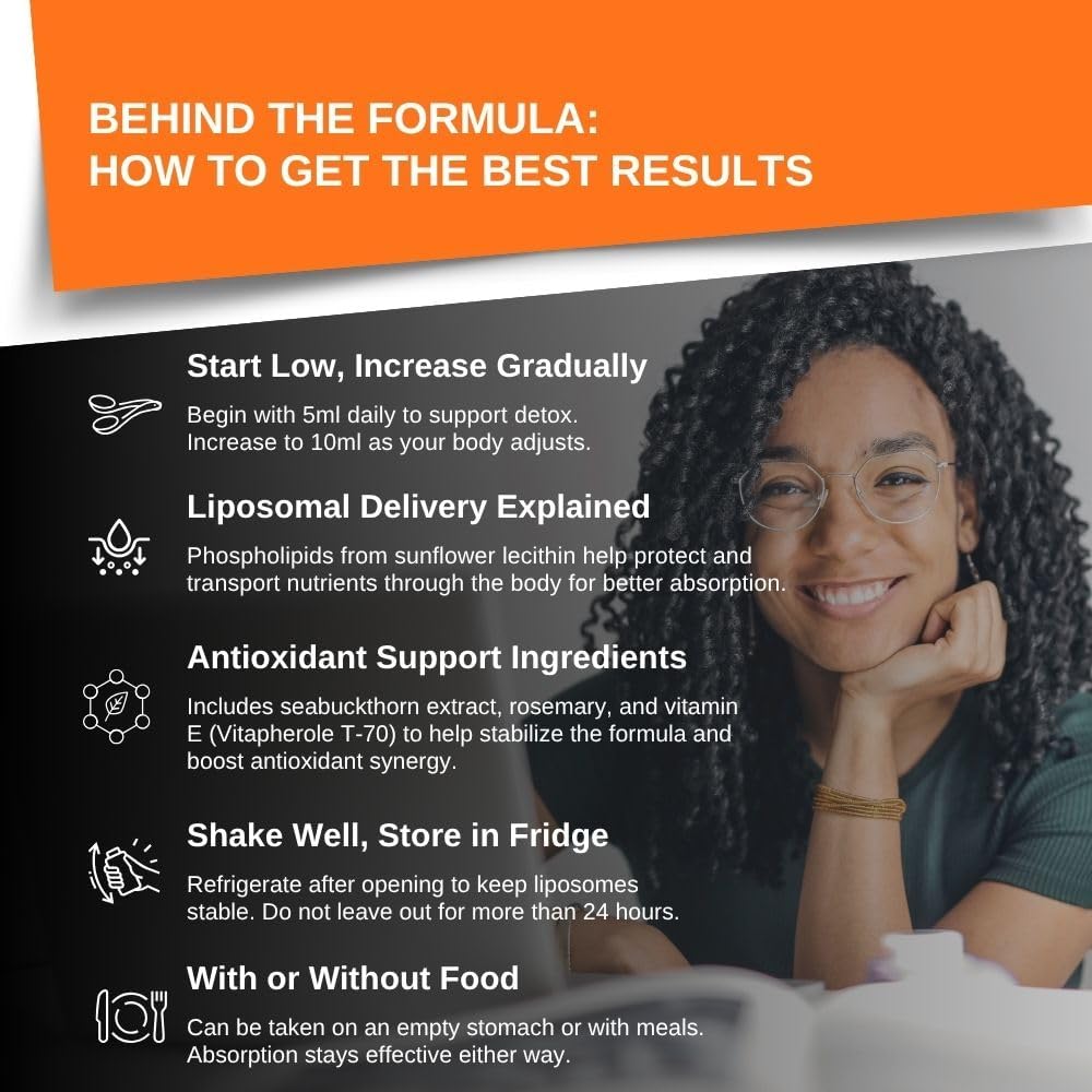 Intelligent Labs Glutatión Liposomal + Vitamina C, 500 mg + 1000 mg por dosis, 30 dosis, Sin Soja