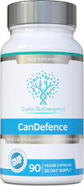 Swiss BioEnergetics CanDefence — Digestive Supplement with Herbs, Probiotics and Zinc — 90 Vegetarian Capsules