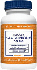The Vitamin Shoppe Reduced Glutathione 500 mg, 60 Cápsulas