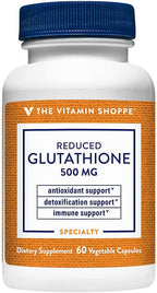 The Vitamin Shoppe Reduced Glutathione 500 mg, 60 Cápsulas