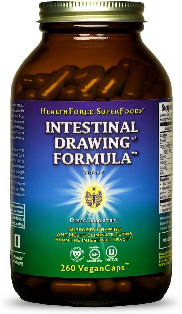 HEALTHFORCE SUPERFOODS Intestinal Drawing Formula - 260 Cápsulas Veganas