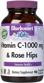 Bluebonnet Nutrition Vitamina C 1000 mg con Escaramujo – 90 Cápsulas Vegetales