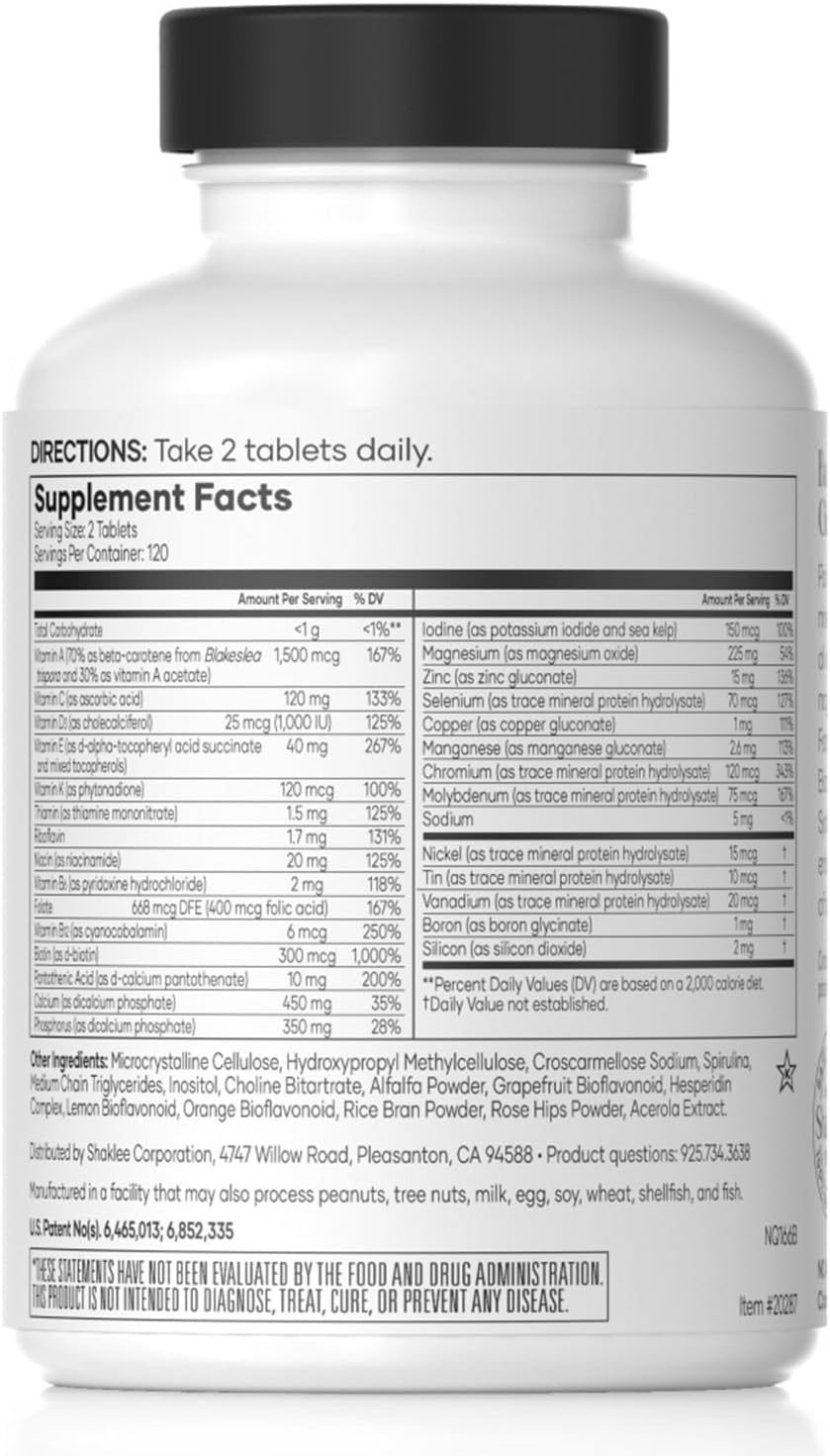 Shaklee - Multivitamínico y multimineral de alta potencia Vita-Lea® para hombres