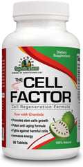 Organic Farms Vitamins Cell Factor Graviola - Cellular Regeneration Formula - 100% Natural