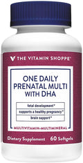 The Vitamin Shoppe One Daily Prenatal Multivitamin con DHA