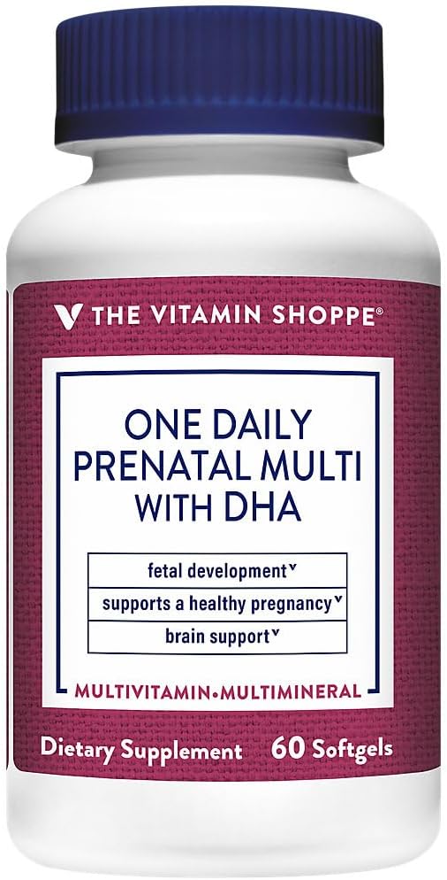 The Vitamin Shoppe One Daily Prenatal Multivitamin con DHA