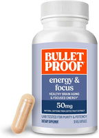 Bulletproof Energy and Focus Cápsulas, 30 Unidades – Suplemento de Cafeína Natural para la Concentración y Memoria