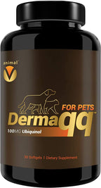 Dermaqq Ubiquinol para Perros y Gatos – CoQ10 para la Salud de la Piel, Puntos Calientes y Caída del Pelo (2 Cajas de 100 mg en Cápsulas Blandas)