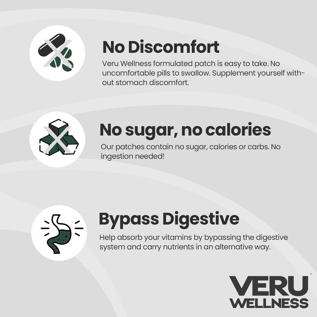 Veru Wellness Parche Bariátrico Inmune D3/K2 - 60 Días