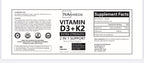 NAhmeds Vitamina D3 + K2 Extra Strength – 60 Cápsulas