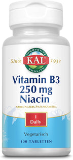 Kal 250 mg Niacina, 100 Comprimidos