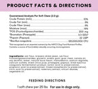 Probiotic Soft Chews Duck Flavored Gut Health Supplement for Dogs - Dog Digestive Support, 60 Chews
