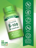 Nature's Truth Complejo B-100 Alta Potencia Equilibrado, 60 Comprimidos (Pack de 3)
