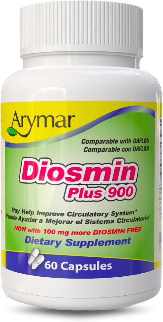 Arymar Diosmin Plus 900, Soporte Circulatorio, 60 Cápsulas