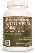 Corteza de Cerezo Silvestre (Wild Cherry Bark) | 1000 mg, 60 Cápsulas Veganas | Suplemento Herbal