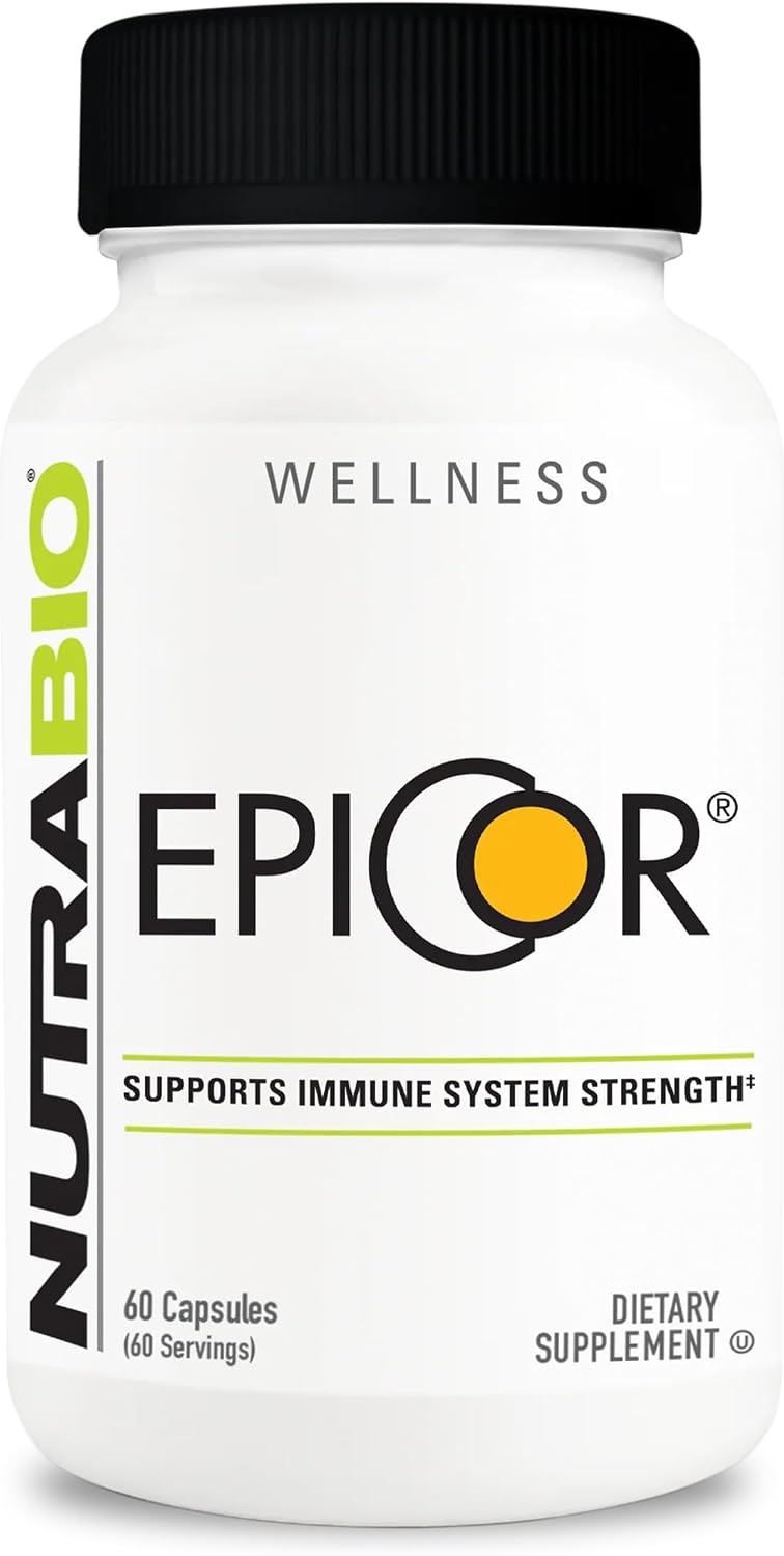 NutraBio Epicor Multivitamínico, 500mg, 60 Cápsulas Vegetales
