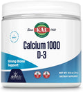 KAL Calcio Vitamina D-3 ActivMix, Polvo de Calcio, Lactato y Gluconato de Calcio Biodisponible, Sin Sabor, Sin Gluten, 31 Dosis, 10.9 oz