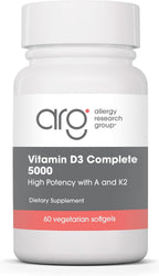 Allergy Research Group Vitamina D3 Completa 5000 - 125 mcg con Vitamina A y K2