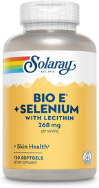 Solaray Bio E con Selenio - 400 UI, 120 Cápsulas Blandas