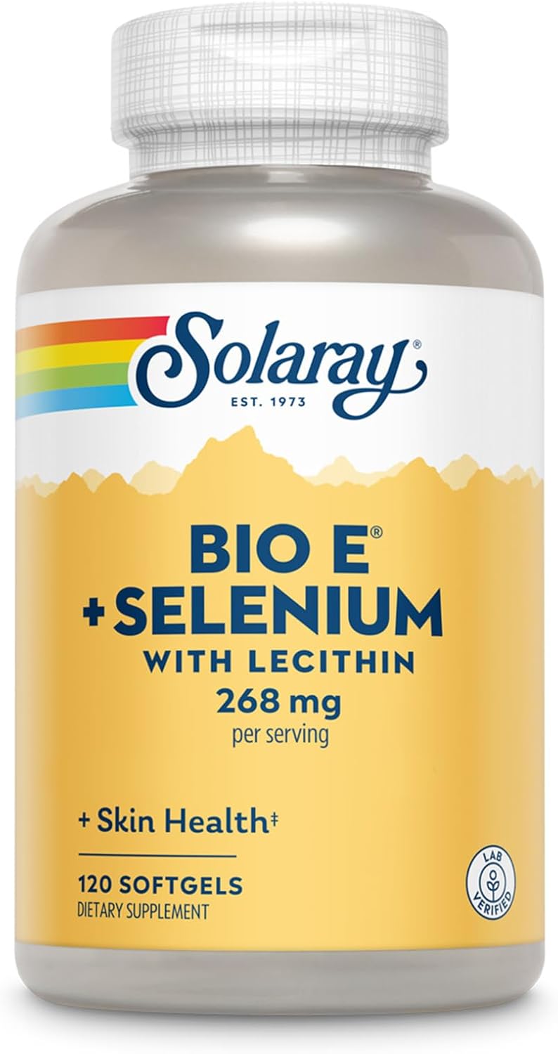 Solaray Bio E con Selenio - 400 UI, 120 Cápsulas Blandas