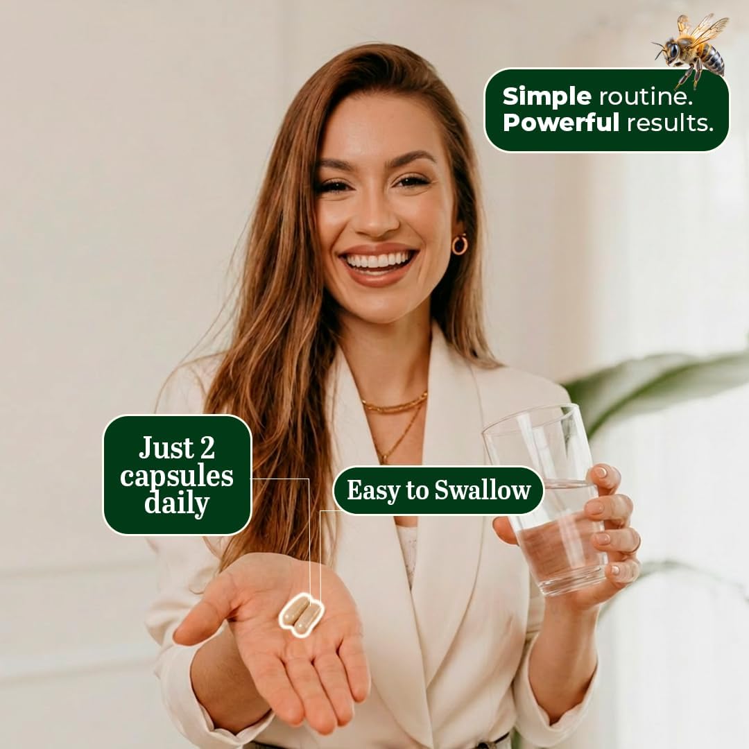 Beelife Propóleo Verde Brasileño - 120 Cápsulas (60 Días)