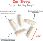 Nutricology ZenMind Nighttime - 550 mg GABA & 200 mg L-Teanina - Fórmula Nocturna - 60 Cápsulas Vegetarianas