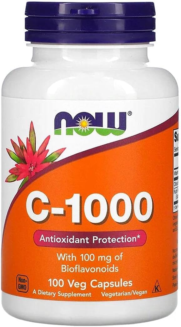 NOW Foods C-1000, 100 Cápsulas (Paquete de 4)