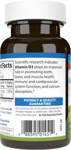 Carlson Vitamina D3 1000 UI – 100 Cápsulas Blandas