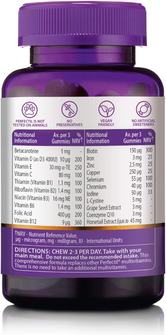 Perfectil Hair Crush Vitamin Gummies - Gominolas para el Cabello