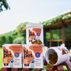 Skin and Coat Boosting Bites para Perros - Snacks Blandos, Vitaminas y Suplementos para Perros, Mejora la Apariencia del Pelaje y la Piel, 3,52 fl oz (Paquete de 6)