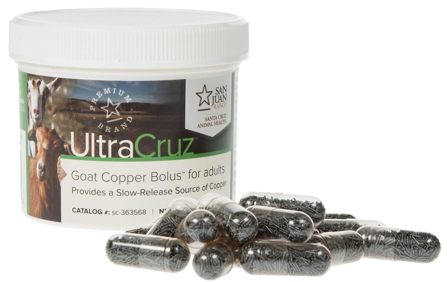 UltraCruz Bolus de Cobre para Cabras Adultas - 25 dosis de 4 g