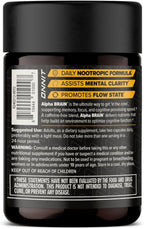 ONNIT Alpha Brain Cápsulas Nootrópicas para Hombres y Mujeres, IGEN Non-GMO Tested, Memoria, Concentración y Claridad Mental, con L-Teanina y Vitamina B6, 30 Cápsulas por Envase, Paquete de 4 (120 Cápsulas)