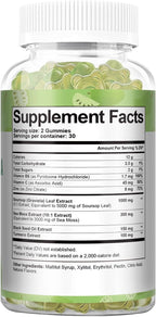 Totaria Sugar Free Soursop Oil Graviola Sea Moss Gummies - Apoyo Digestivo, Sueño, Piel, Inmunidad y Antioxidante - Guanábana con Musgo Marino, 150mg Aceite de Semilla Negra Orgánico No-OGM Vegano