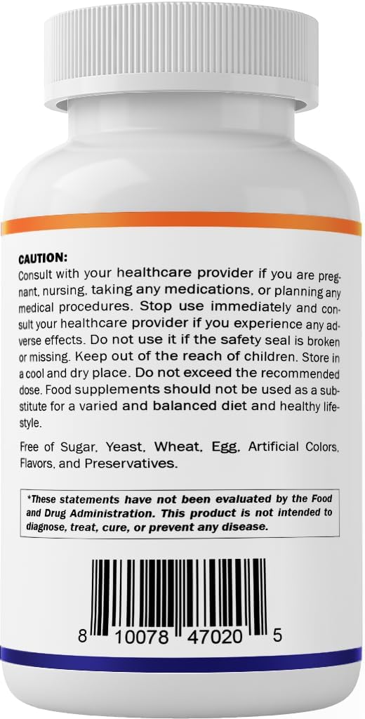 Vitamatic Ácido Pantoténico (Vitamina B5) 500 mg - 200 Cápsulas Vegetales