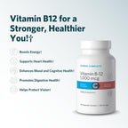 Cooper Complete Vitamina B12 1000 mcg, Metilcobalamina, 200 Cápsulas