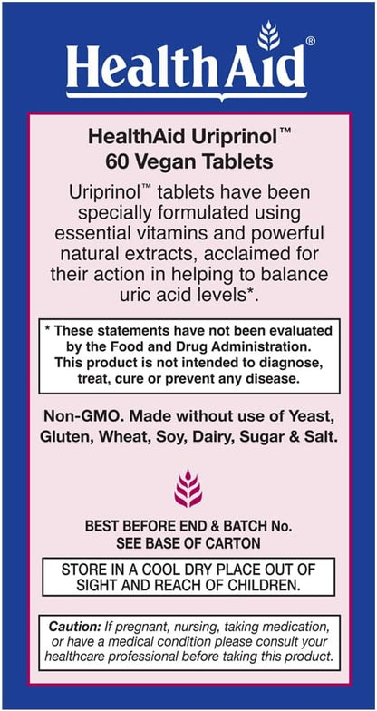 HealthAid Uriprinol® 60 Comprimidos – – Cúrcuma : La cúrcuma es valorada por su principio activo, la curcumina, un – Image 3