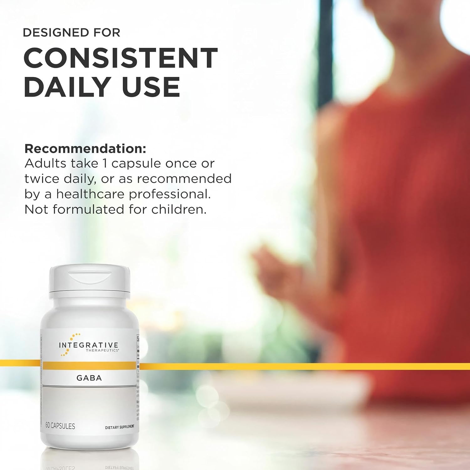 Integrative Therapeutics GABA - 60 Cápsulas - Suplemento para el Equilibrio Neuroquímico