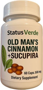 Old Man's Cinnamon con Sucupira 500 mg (60 Cápsulas) - Complemento Herbal