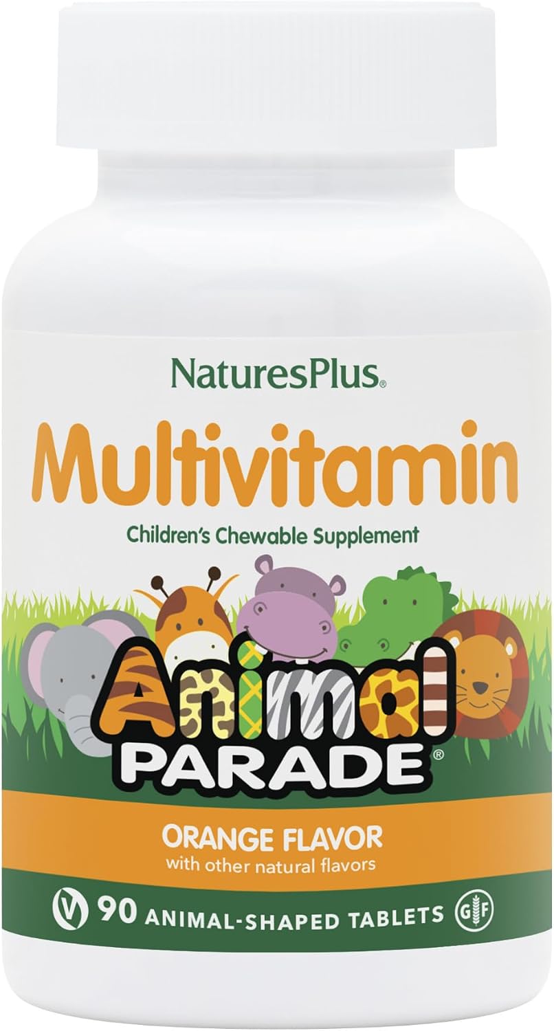 NaturesPlus Animal Parade Children's Multivitamin - 90 Watermelon Chewable Tablets