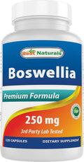 Best Naturals Boswellia Serrata 250 mg - 120 Capsules - Standardized to 65% Boswellic Acid