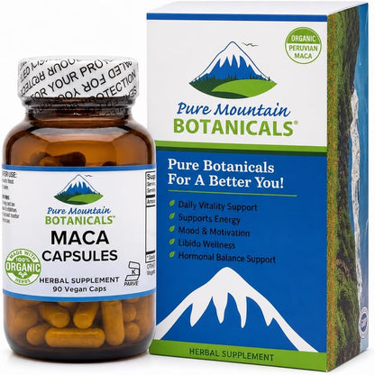 Cápsulas de Raíz de Maca Orgánica de Perú - 1000mg - Mezcla Cruda y Gelatinizada - 90 Cápsulas Veganas Kosher – Image 8