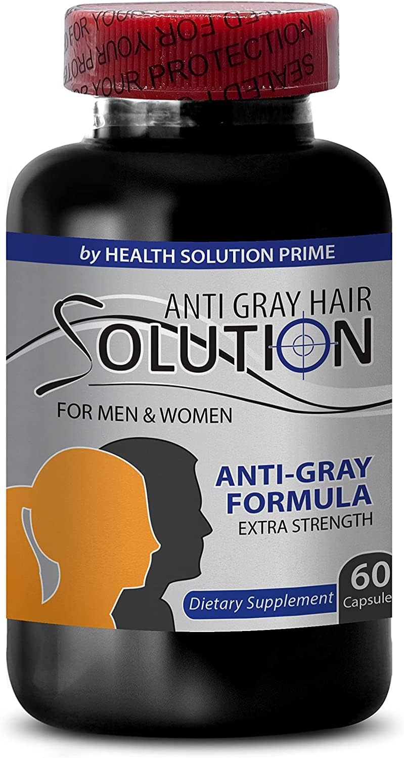 Health Solution Prime - Suplemento de Biotina con Catalasa y Extractos Herbales, 60 Cápsulas