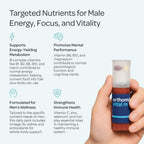 Orthomol Vital M – Multivitamínico diario para hombres, 30 días, Líquido + Cápsulas