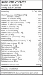 Vita4Life Multi-Standard Formula - Complejo de Vitaminas y Minerales - 360 Cápsulas Vegetales