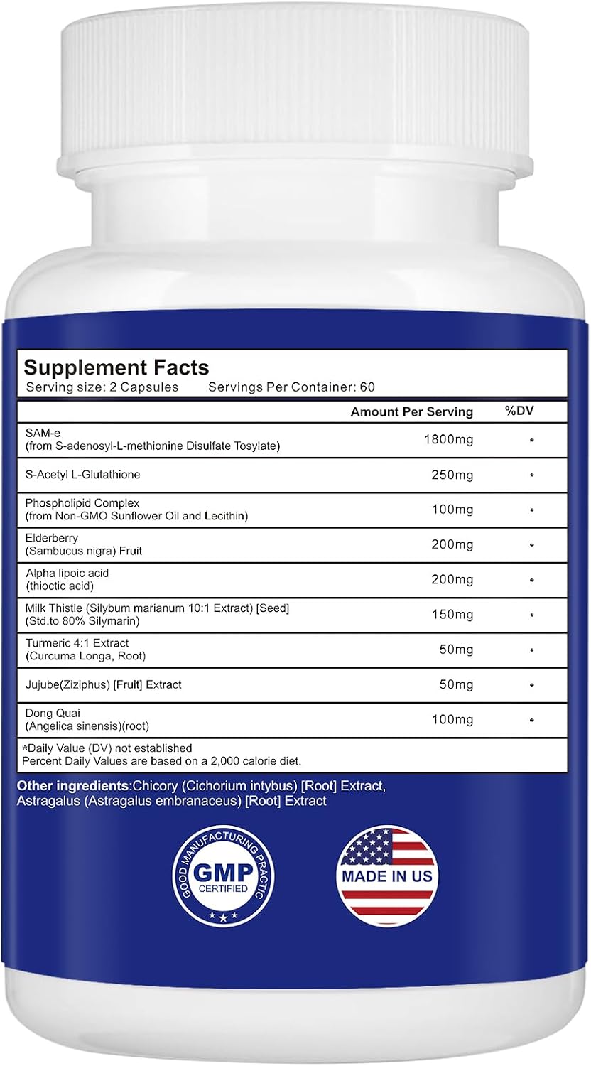 Spliferkou 3000MG SAM-e Complex, Suplemento de SAM-e, 120 Cápsulas