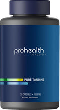 ProHealth Pure Taurine 1000 mg – 120 Cápsulas Vegetarianas