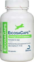 Dechra EicosaCaps Omega 3 y 6 Cápsulas para Perros de 18-32 kg (60 unidades)