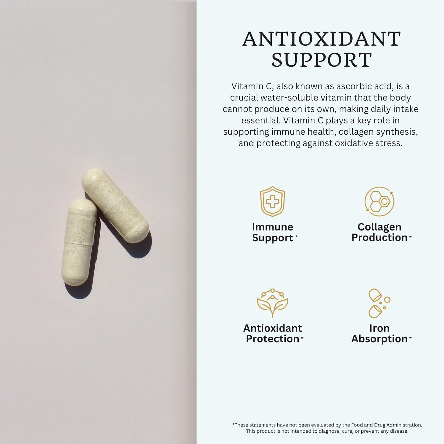 Vitamina C + Flavonoides 1000mg con Bioflavonoides Cítricos - 100 Cápsulas Veganas
