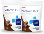 GNC Vitamina D-3 Soft Chews 1000 UI - Chocolate (60 unidades)